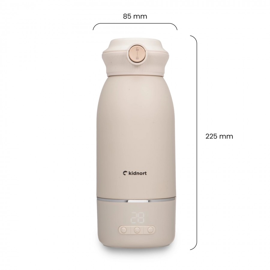 Φορητός θερμαντήρας γάλακτος Sjolove Beige 450ml (KNELE000029)