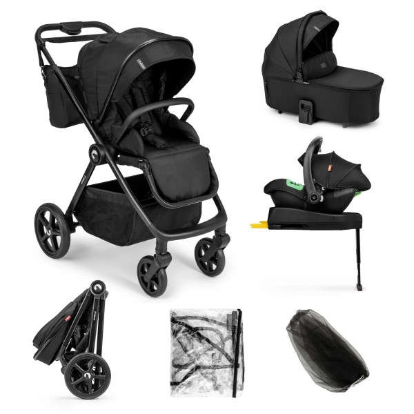 Kidnort Πολυκαρότσι Alskar 3σε1 Black με Δώρο Βάση Isofix (ZES000028)