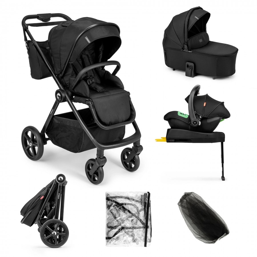 Kidnort Πολυκαρότσι Alskar 3σε1 Black με Δώρο Βάση Isofix (ZES000028)