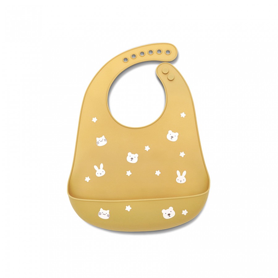 Lorelli Αδιάβροχη Σαλιάρα Σιλικόνης Ochre (10230670001)