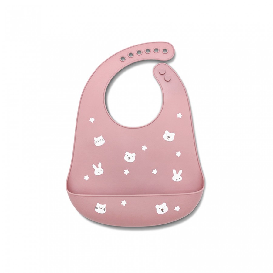 Lorelli Αδιάβροχη Σαλιάρα Σιλικόνης Deep Pink (10230670002)