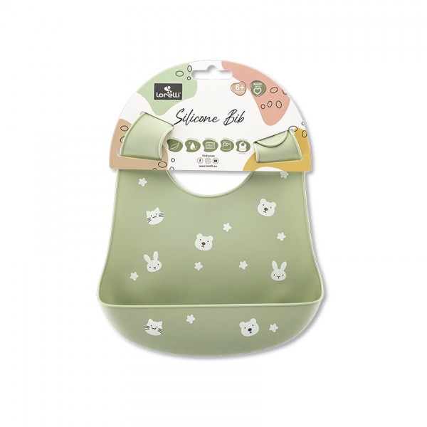 Lorelli Αδιάβροχη Σαλιάρα Σιλικόνης Fresh green (10230670004)