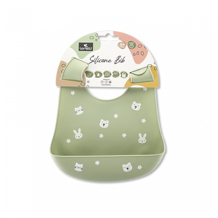 Lorelli Αδιάβροχη Σαλιάρα Σιλικόνης Fresh green (10230670004)