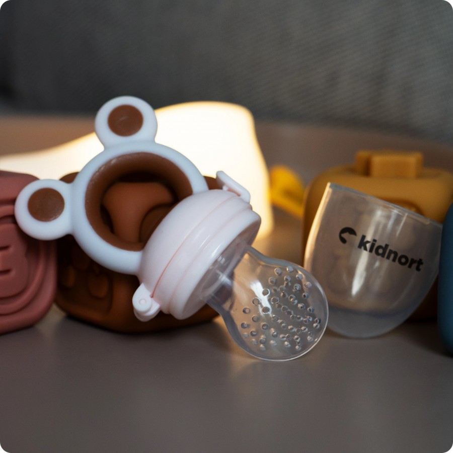 Kidnort Τροφοδότης Σιλικόνης 2in1 Tannleke Pink (KID000038)