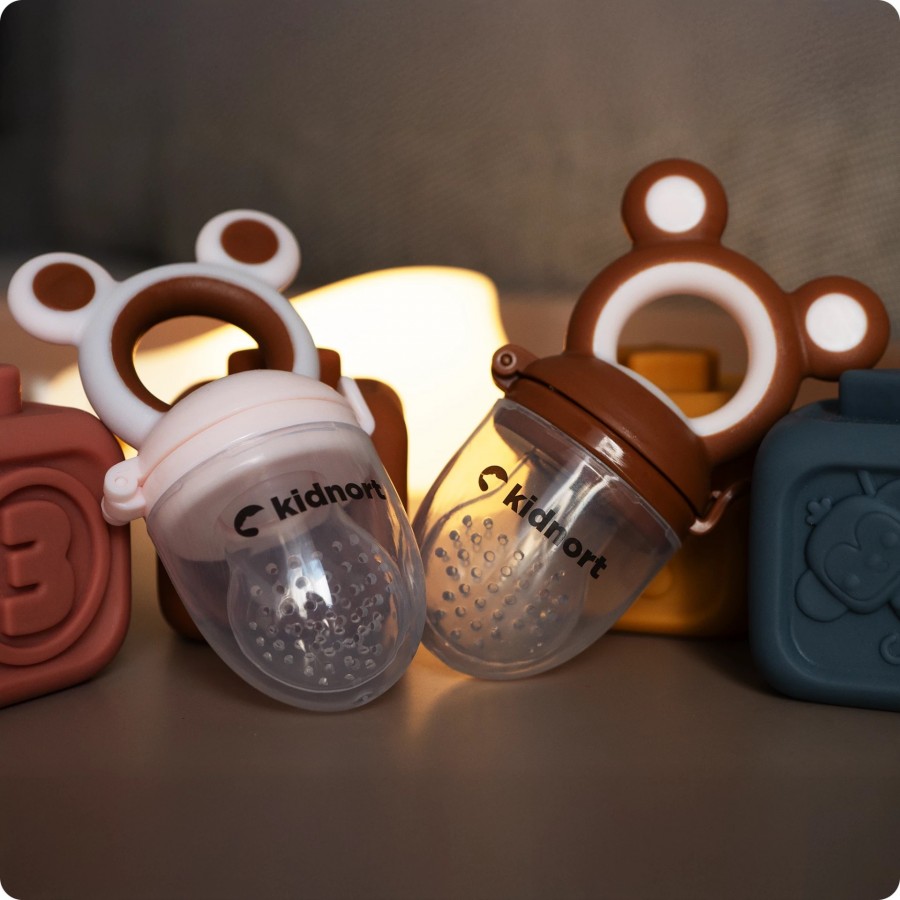 Kidnort Τροφοδότης Σιλικόνης 2in1 Tannleke Brown (KID000040)