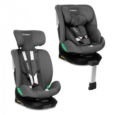 Kidnort Κάθισμα Αυτοκινήτου Radjur with Leg i-Size Grey (KNFOT000002)