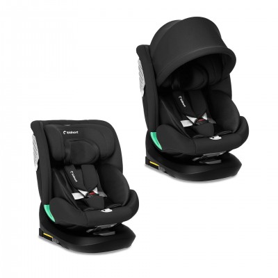 Kidnort Κάθισμα Αυτοκινήτου Radjur with top tether i-Size Black (KNFOT000004)