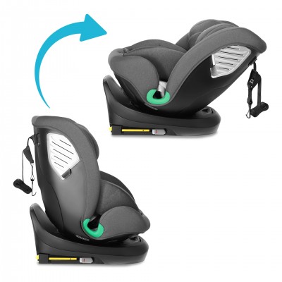 Kidnort Κάθισμα Αυτοκινήτου Radjur with top tether i-Size Grey (KNFOT000005)