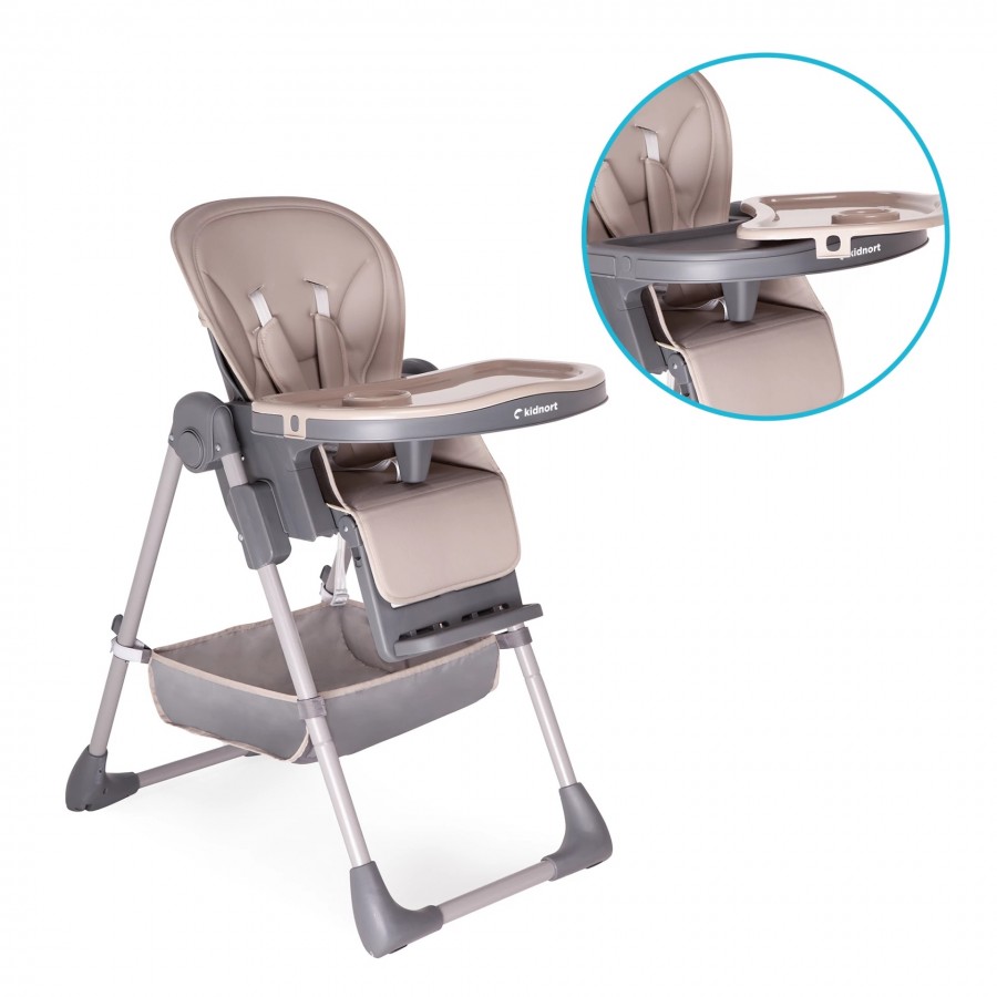 Kidnort Καρέκλα Φαγητού Jordgubbe Beige (KNKRZ000001)