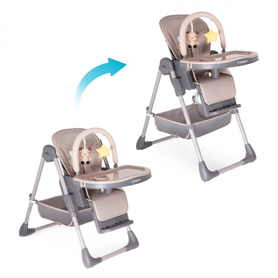 Kidnort Καρέκλα Φαγητού Jordgubbe Beige (KNKRZ000001)