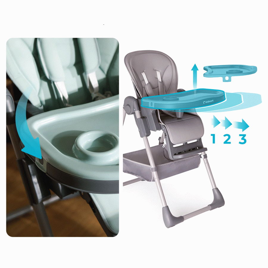 Kidnort Καρέκλα Φαγητού Jordgubbe Mint (KNKRZ000002)