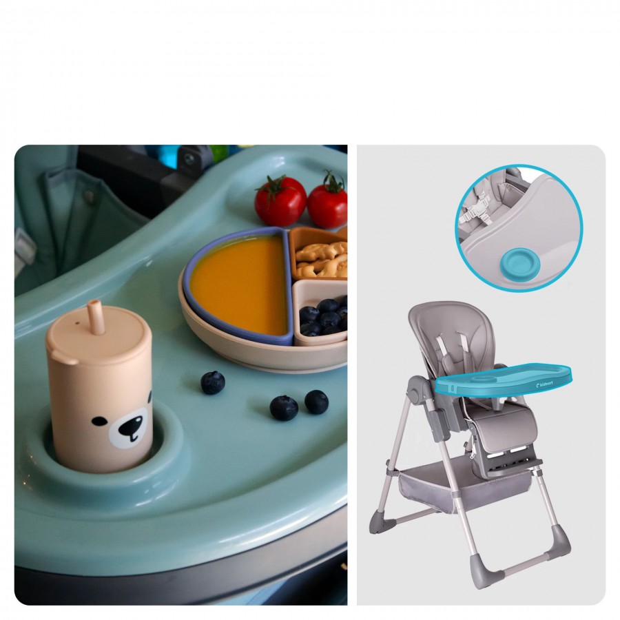 Kidnort Καρέκλα Φαγητού Jordgubbe Mint (KNKRZ000002)