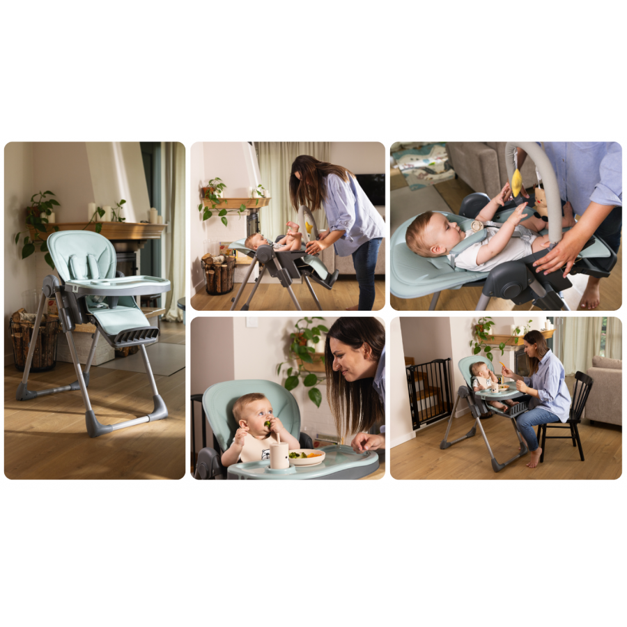 Kidnort Καρέκλα Φαγητού Jordgubbe Beige (KNKRZ000001)