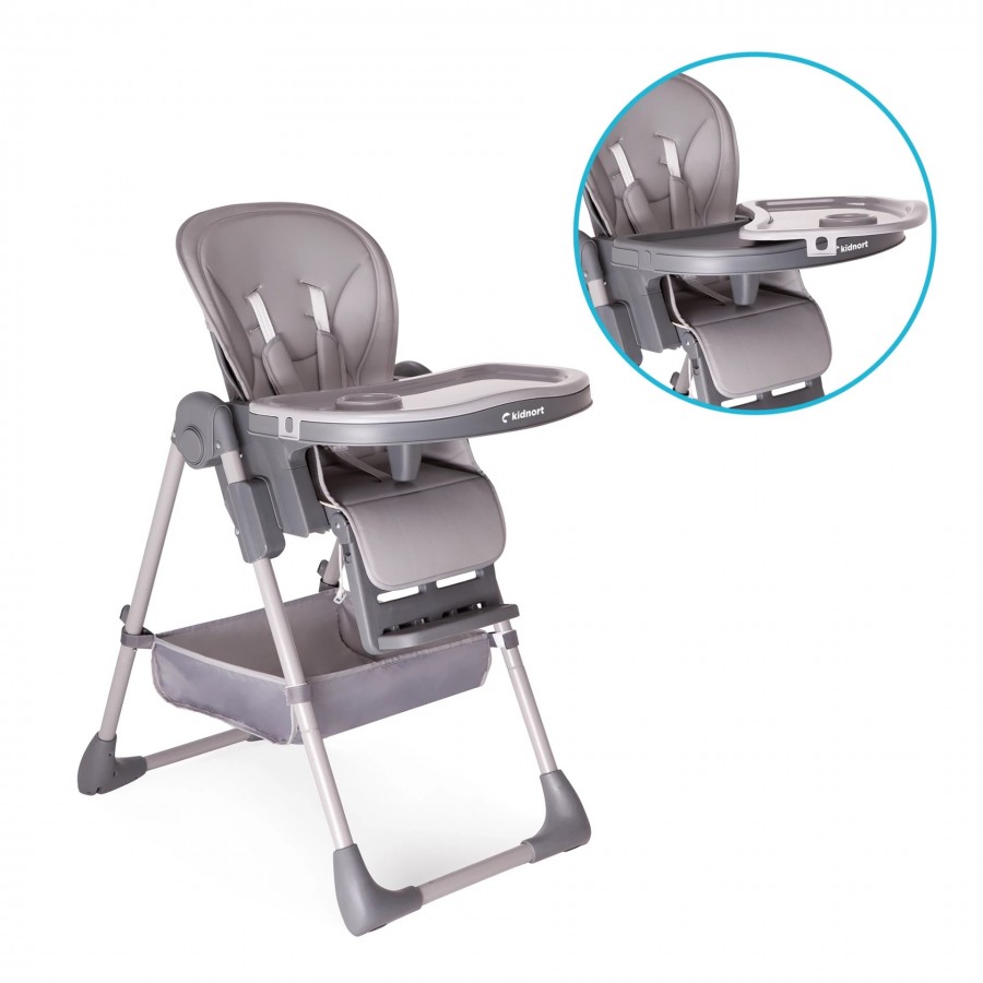 Kidnort Καρέκλα Φαγητού Jordgubbe Grey (KNKRZ000003)