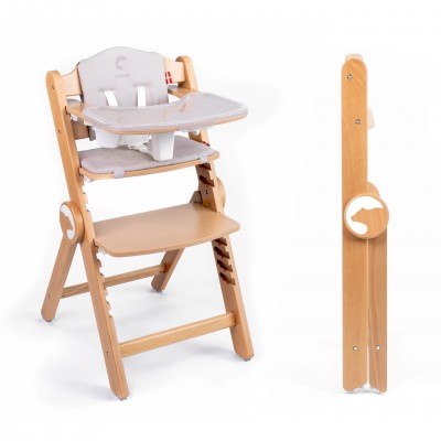 Kidnort Καρέκλα Φαγητού Drommer Unique Φυσικό Ξύλο (KNKRZ000013)