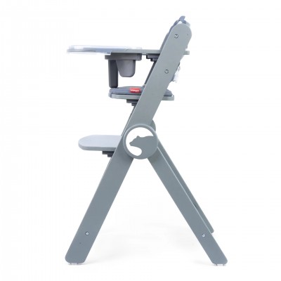 Kidnort Καρέκλα Φαγητού Drommer Unique Ξύλινο Grey  (KNKRZ000014)