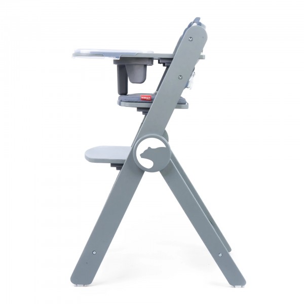 Kidnort Καρέκλα Φαγητού Drommer Unique Ξύλινο Grey  (KNKRZ000014)