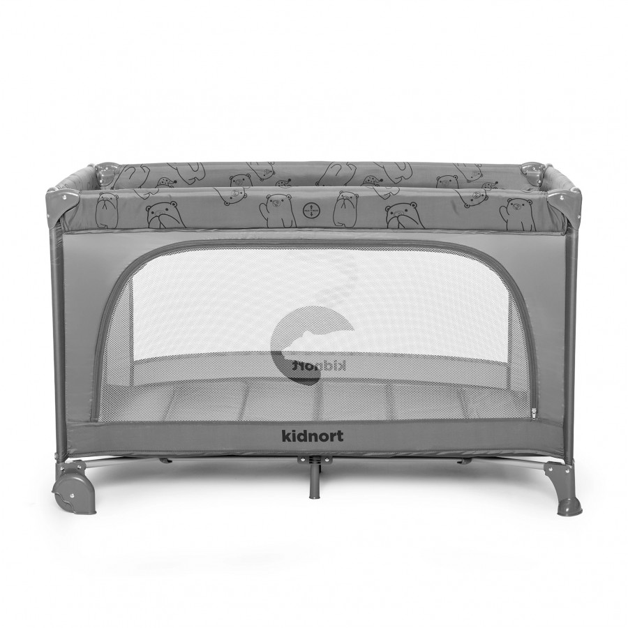  Kidnort Παρκοκρέβατο Ihalig Light Grey (KNLOZ000003)