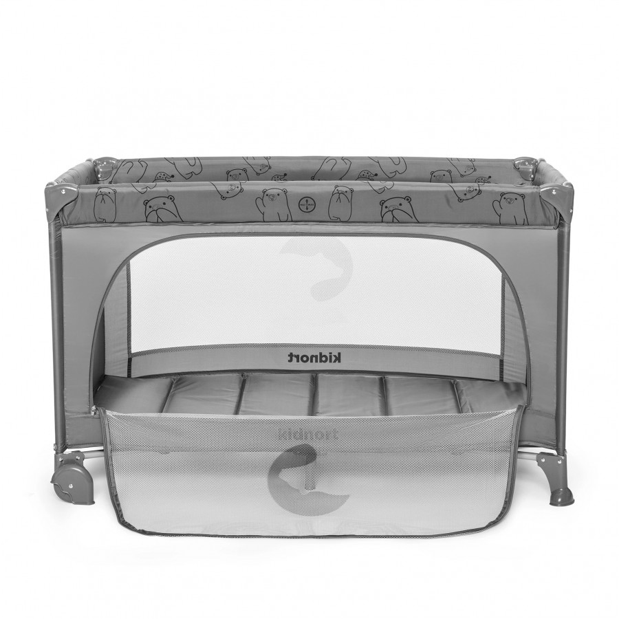  Kidnort Παρκοκρέβατο Ihalig Light Grey (KNLOZ000003)