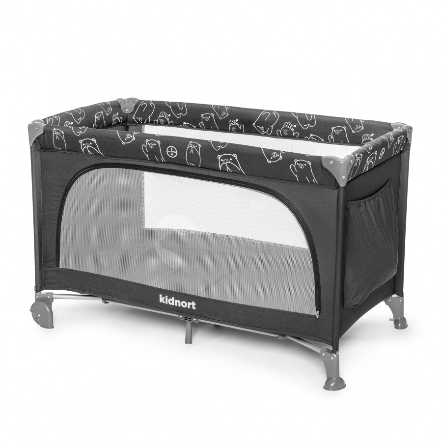  Kidnort Παρκοκρέβατο Ihalig Dark Grey (KNLOZ000004)