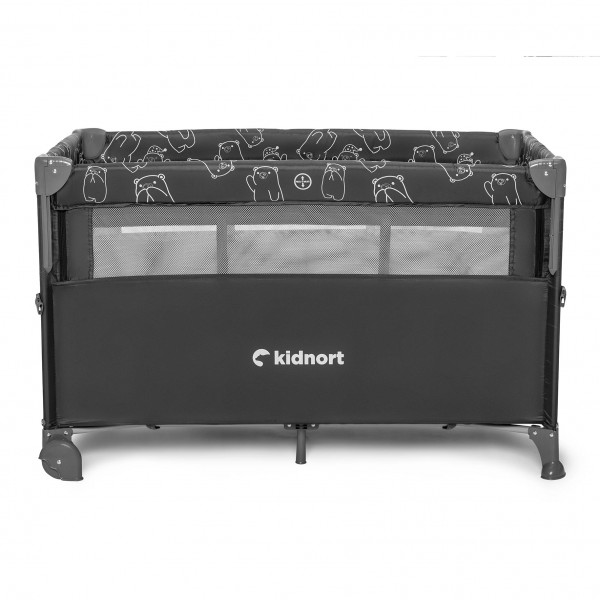  Kidnort Παρκοκρέβατο Naste Dark Grey (KNLOZ000008)