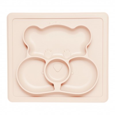 Kidnort Δίσκος Σιλικόνης με χωρίσματα Retter Beige (KNSIL000002)