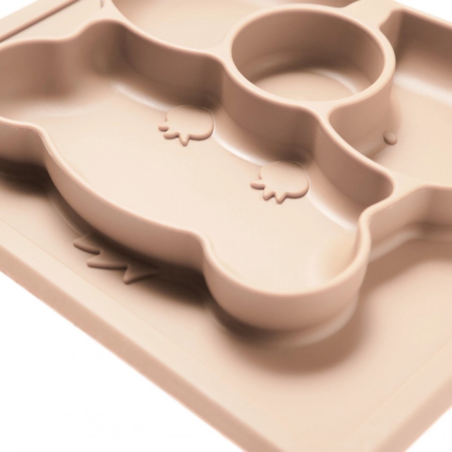 Kidnort Δίσκος Σιλικόνης με χωρίσματα Retter Beige (KNSIL000002)