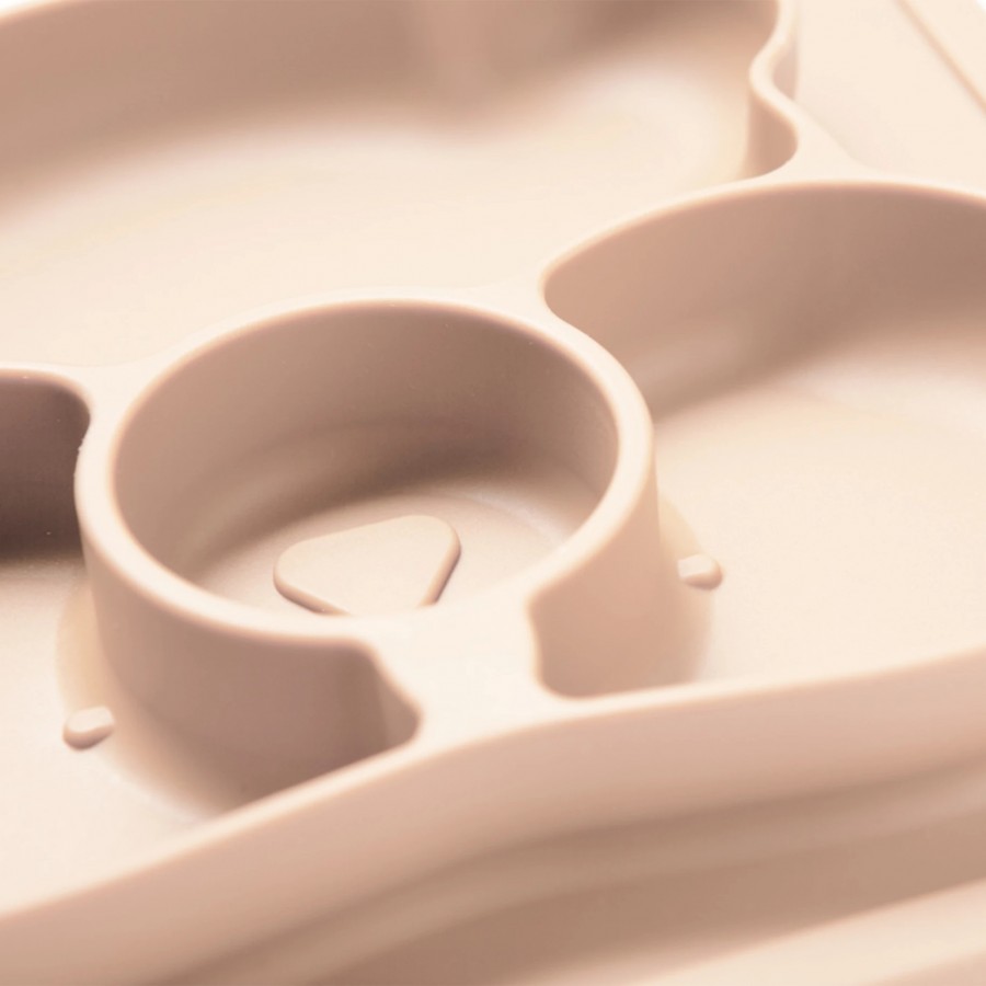 Kidnort Δίσκος Σιλικόνης με χωρίσματα Retter Beige (KNSIL000002)