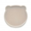 Kidnort Πιάτο Σιλικόνης Bear Retter Mjolk Beige (KNSIL000006)