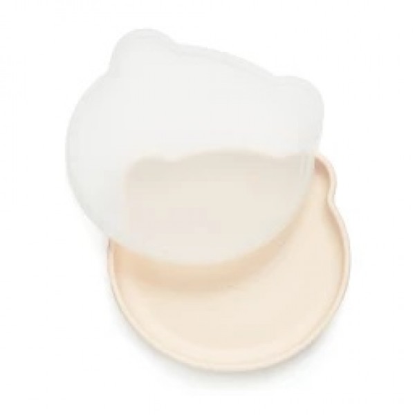 Kidnort Πιάτο Σιλικόνης Bear Retter Mjolk Beige (KNSIL000006)