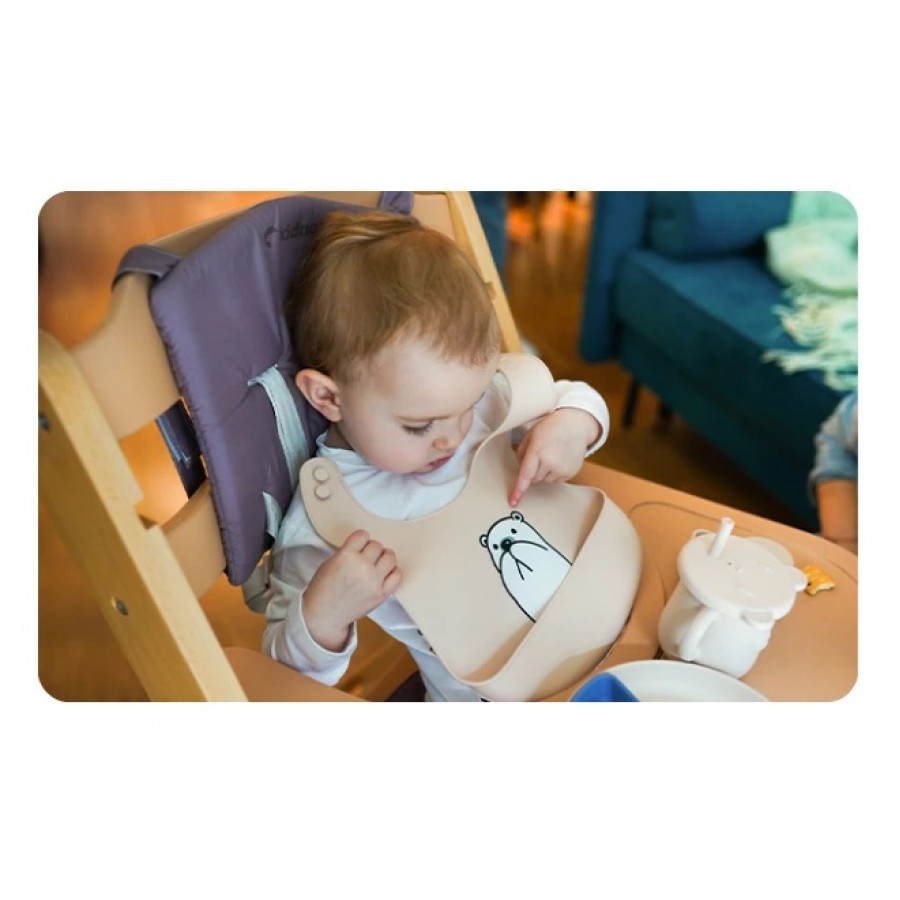 Kidnort  Σαλιάρα Σιλικόνης Retter Mjolk Beige (KNSIL000010)