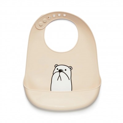 Kidnort  Σαλιάρα Σιλικόνης Retter Mjolk Beige (KNSIL000010)