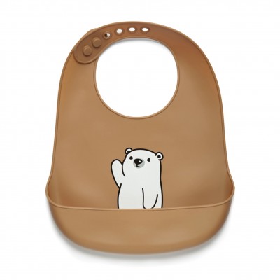 Kidnort  Σαλιάρα Σιλικόνης Retter Mjolk Brown (KNSIL000009)