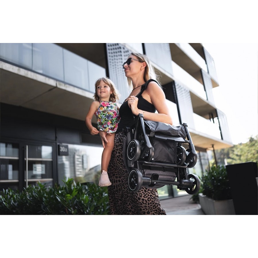 Kidnort Καρότσι Βόλτας Snopertel Black (KNWOZ000005)